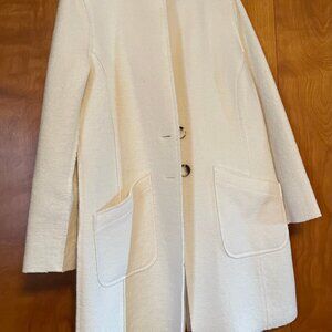 CHICO'S Off White/White Coat / Jacket  Size 1
